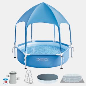 Piscina circular desmontável de 700 L ctoldo desmontável Canopy Metal Frame INTEX
