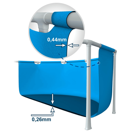 Piscina circular desmontável de 700 L ctoldo desmontável Canopy Metal Frame INTEX