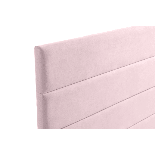 Cabeceira Estofada GENOVA Aqualine 210x120x8 cm - Rosa Claro - Moonia
