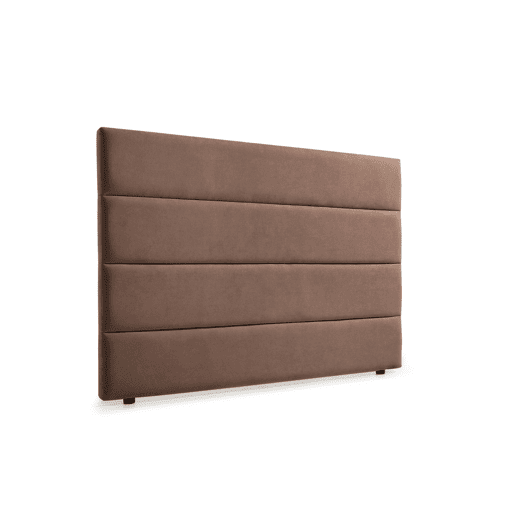 Cabeceira Estofada GENOVA Pele Sintética 115x120x8 cm - BRANCO - Moonia
