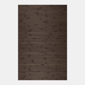 Tapete de Bambu natural antiderrapante interior e exterior Castanho escuro, 120 x 180 cm