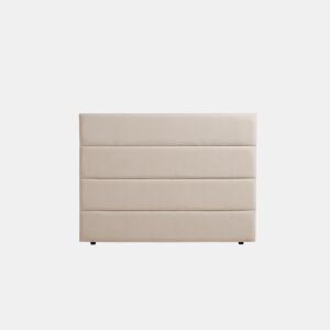 Cabeceira Estofada GENOVA Aqualine 145x120x8 cm - Bege Torrado - Moonia