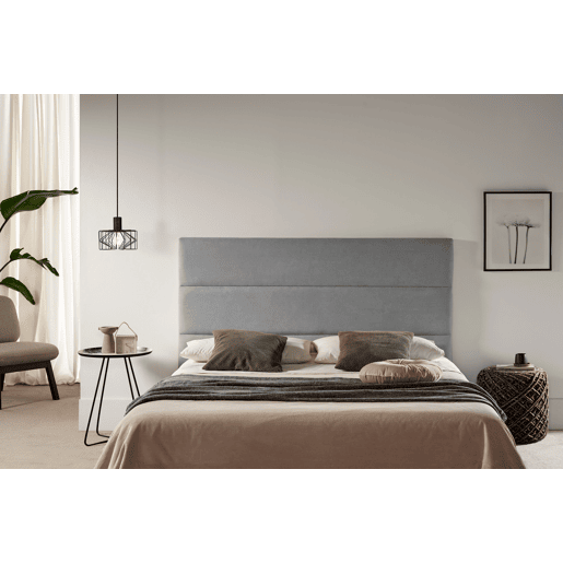 Cabeceira Estofada GENOVA Aqualine 100x120x8 cm - BEGE - Moonia
