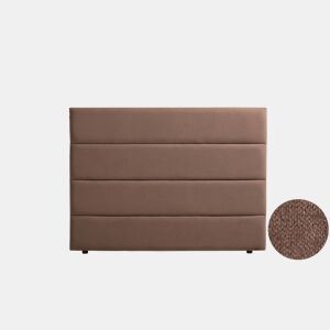 Cabeceira Estofada GENOVA Aqualine 220x120x8 cm - CHOCOLATE - Moonia