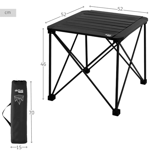 Aktive Mesa dobrável de camping removível e anti-inclinação cbolsa de transporte