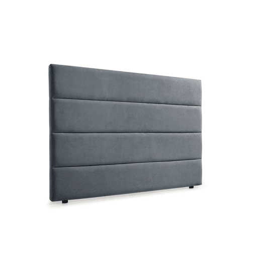 Cabeceira Estofada GENOVA Aqualine 190x120x8 cm - CINZA ESCURO - Moonia
