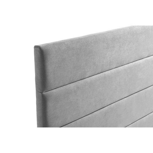 Cabeceira Estofada GENOVA Aqualine 210x120x8 cm - Cinzento Claro - Moonia