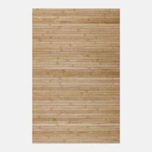 Tapete de Bambu natural antiderrapante interior e exterior Castanho Claro, 140 x 200 cm