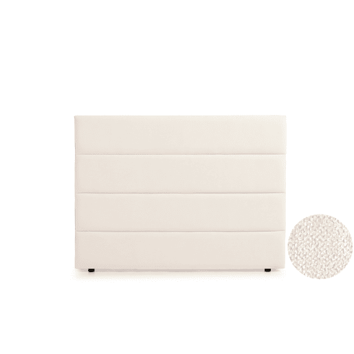 Cabeceira Estofada GENOVA Aqualine 160x120x8 cm - BEGE - Moonia