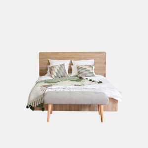 Tapete de Bambu natural antiderrapante interior e exterior Castanho escuro, 160 x 240 cm