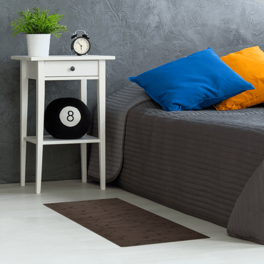 Tapete de Bambu natural antiderrapante interior e exterior Castanho escuro, 160 x 240 cm