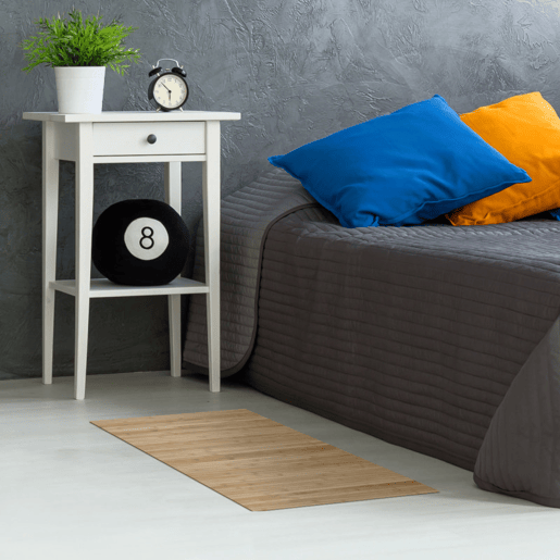 Tapete de Bambu natural antiderrapante interior e exterior Castanho Claro, 160 x 240 cm