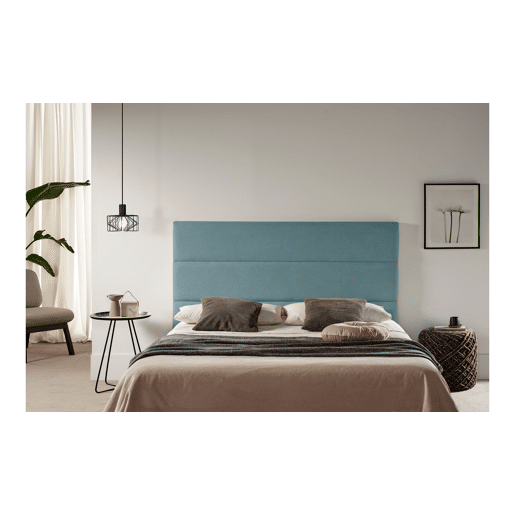 Cabeceira Estofada GENOVA Aqualine 90x120x8 cm - PRETO - Moonia
