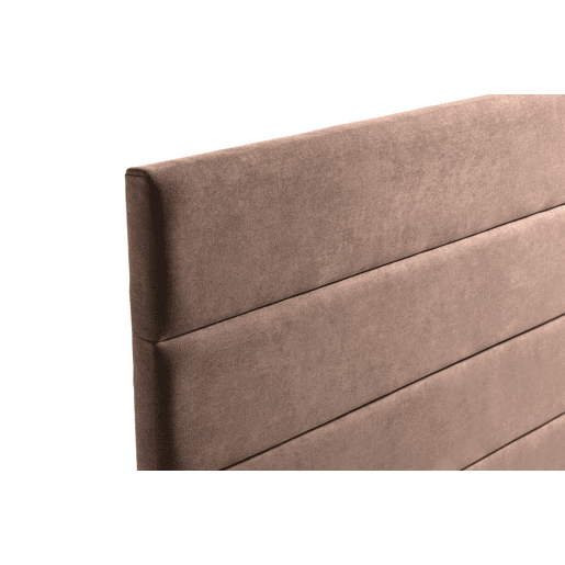 Cabeceira Estofada GENOVA Aqualine 190x120x8 cm - CHOCOLATE - Moonia