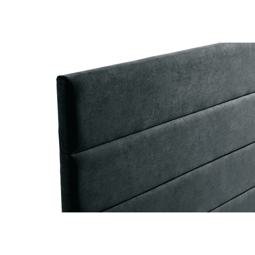Cabeceira Estofada GENOVA Aqualine 220x120x8 cm - PRETO - Moonia