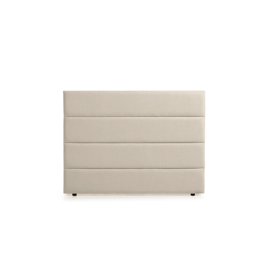 Cabeceira Estofada GENOVA Aqualine 210x120x8 cm - Bege Torrado - Moonia