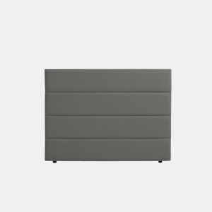 Cabeceira Estofada GENOVA Aqualine 160x120x8 cm - CINZA ESCURO - Moonia