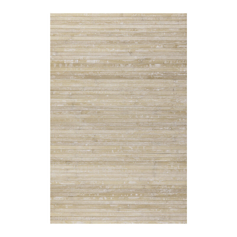 Alfombra de bambú natural antideslizante beige, 120 x 180 cm