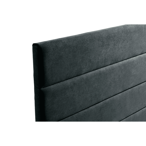 Cabeceira Estofada GENOVA Aqualine 190x120x8 cm - PRETO - Moonia