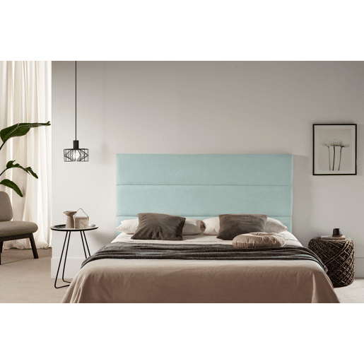 Cabeceira Estofada GENOVA Aqualine 130x120x8 cm - TURQUESA - Moonia