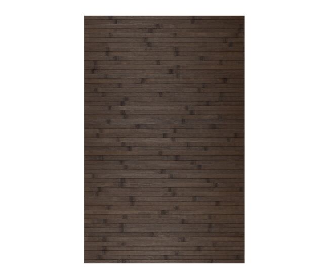 Alfombra de bambú natural antideslizante marrón oscuro, 140 x 200 cm