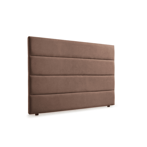 Cabeceira Estofada GENOVA Pele Sintética 145x120x8 cm - BRANCO - Moonia