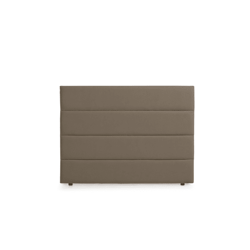 Cabeceira Estofada GENOVA Pele Sintética 130x120x8 cm - BRANCO - Moonia
