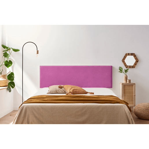 Cabeceira Estofada NOVA Aqualine 190x50x5 cm - Fúcsia - Moonia
