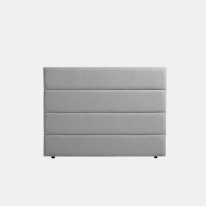 Cabeceira Estofada GENOVA Aqualine 160x120x8 cm - Cinzento Claro - Moonia