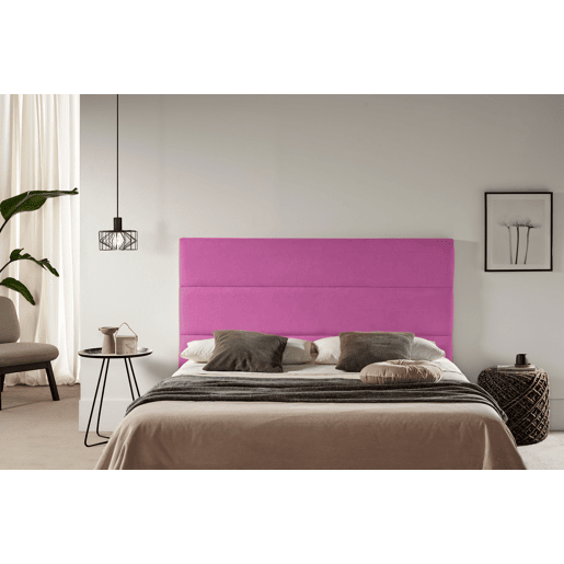 Cabeceira Estofada GENOVA Aqualine 160x120x8 cm - Fúcsia - Moonia