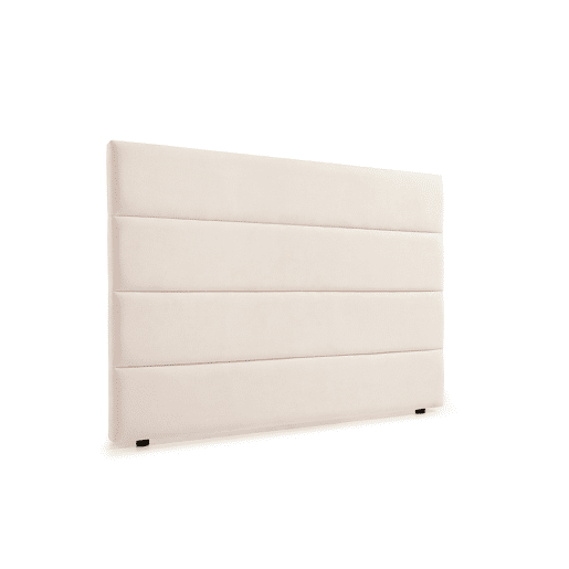 Cabeceira Estofada GENOVA Aqualine 130x120x8 cm - Bege Torrado - Moonia