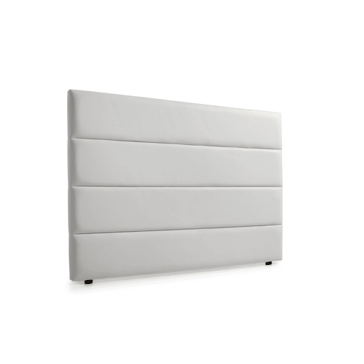Cabeceira Estofada GENOVA Pele Sintética 170x120x8 cm - CINZA CLARO - Moonia