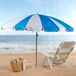 Aktive Sombrilla playa grande inclinable twister UV50 c/funda Aktive Sombrilla playa grande inclinable twister UV50 c/funda Blanco/ Azul