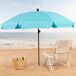 Aktive Sombrilla playa grande inclinable UV30 c/funda 200x200 Aktive Sombrilla playa grande inclinable UV30 c/funda 200x200 Azul