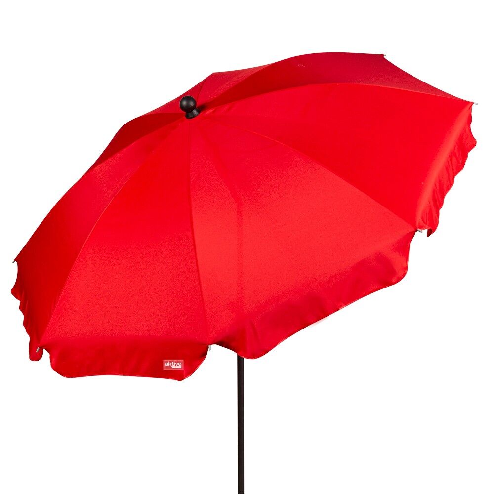 Aktive Sombrilla playa grande inclinable UV30 c/funda 200x200 Rojo