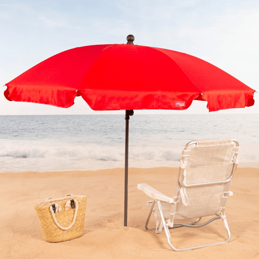 Aktive Guarda-sol grande 200 cm inclinável vermelho UV30 ccapa