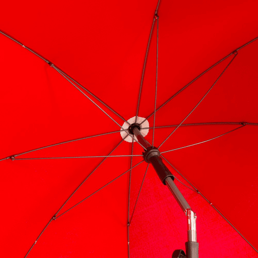 Aktive Guarda-sol grande 200 cm inclinável vermelho UV30 ccapa