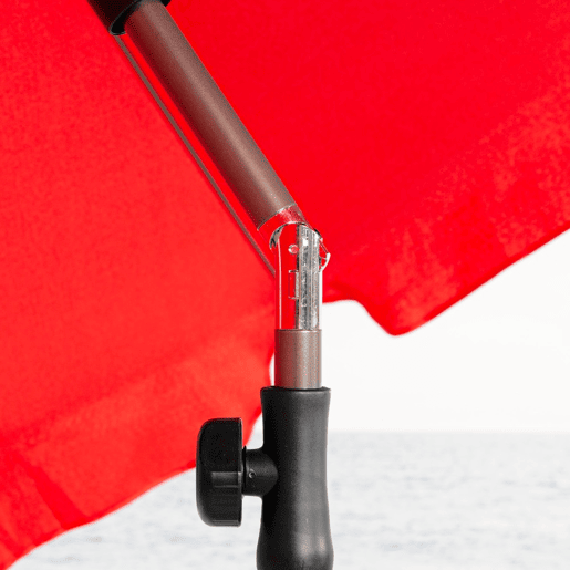 Aktive Guarda-sol grande 200 cm inclinável vermelho UV30 ccapa