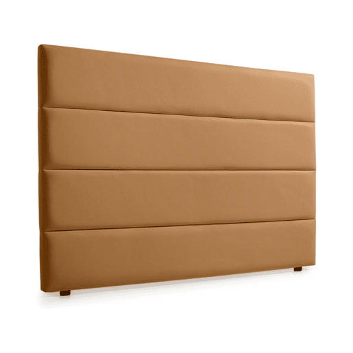 Cabeceira Estofada GENOVA Pele Sintética 100x120x8 cm - Branco escuro - Moonia