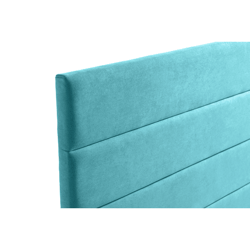 Cabeceira Estofada GENOVA Aqualine 130x120x8 cm - PRETO - Moonia