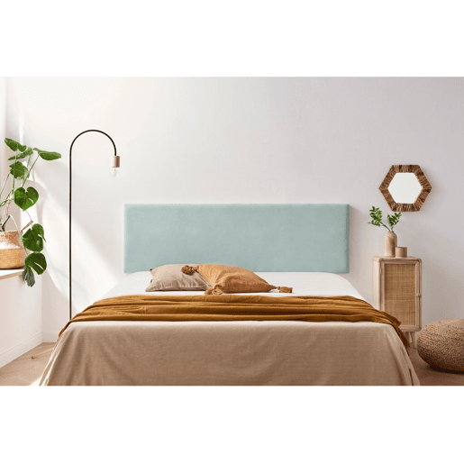 Cabeceira Estofada NOVA Aqualine 220x50x5 cm - VERDE ÁGUA - Moonia