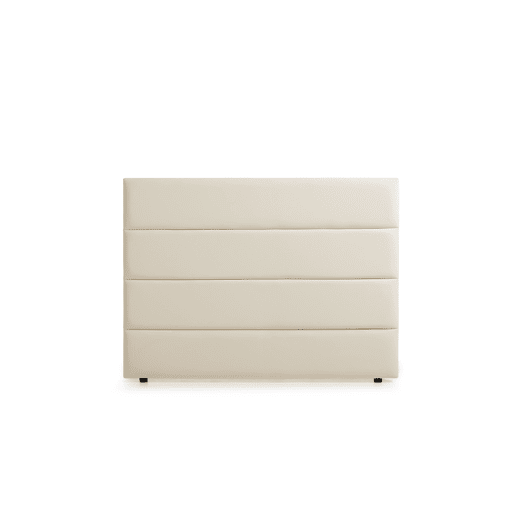 Cabeceira Estofada GENOVA Pele Sintética 145x120x8 cm - Dourado - Moonia