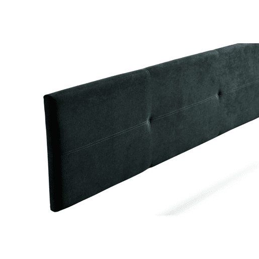 Cabeceira Estofada ALMA Aqualine 210x50x5 cm - PRETO - Moonia