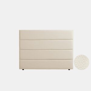 Cabeceira Estofada GENOVA Pele Sintética 160x120x8 cm - Dourado - Moonia