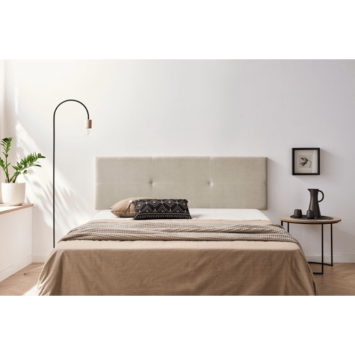 Cabeceira Estofada ALMA Aqualine 220x50x5 cm - Bege Torrado - Moonia Cabeceira Estofada ALMA Aqualine 220x50x5 cm - Bege Torrado - Moonia