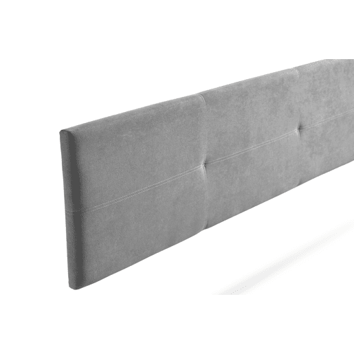 Cabeceira Estofada ALMA Aqualine 220x50x5 cm - Cinzento Claro - Moonia
