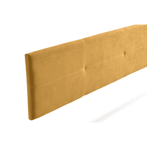 Cabeceira Estofada ALMA Aqualine 190x50x5 cm - MOSTARDA - Moonia