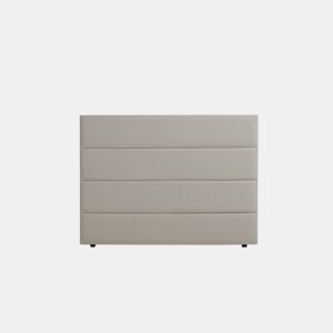 Cabeceira Estofada GENOVA Pele Sintética 100x120x8 cm - Castanho Claro - Moonia