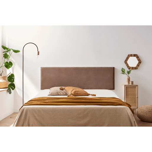 Cabeceira Estofada NOVA Aqualine 220x50x5 cm - CHOCOLATE - Moonia