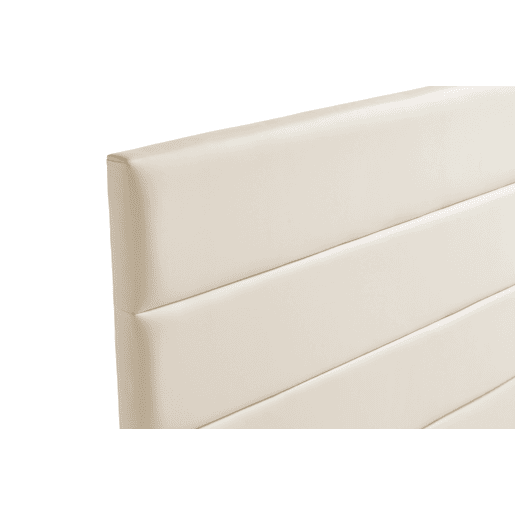 Cabeceira Estofada GENOVA Pele Sintética 130x120x8 cm - Dourado - Moonia